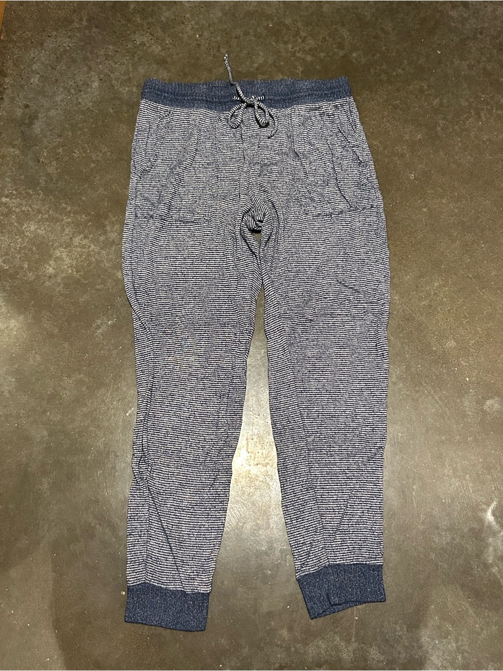 Stars Above Pajama Set w/ Navy and White Stripes Top: XS — Bottom: M - Picture 3 of 4